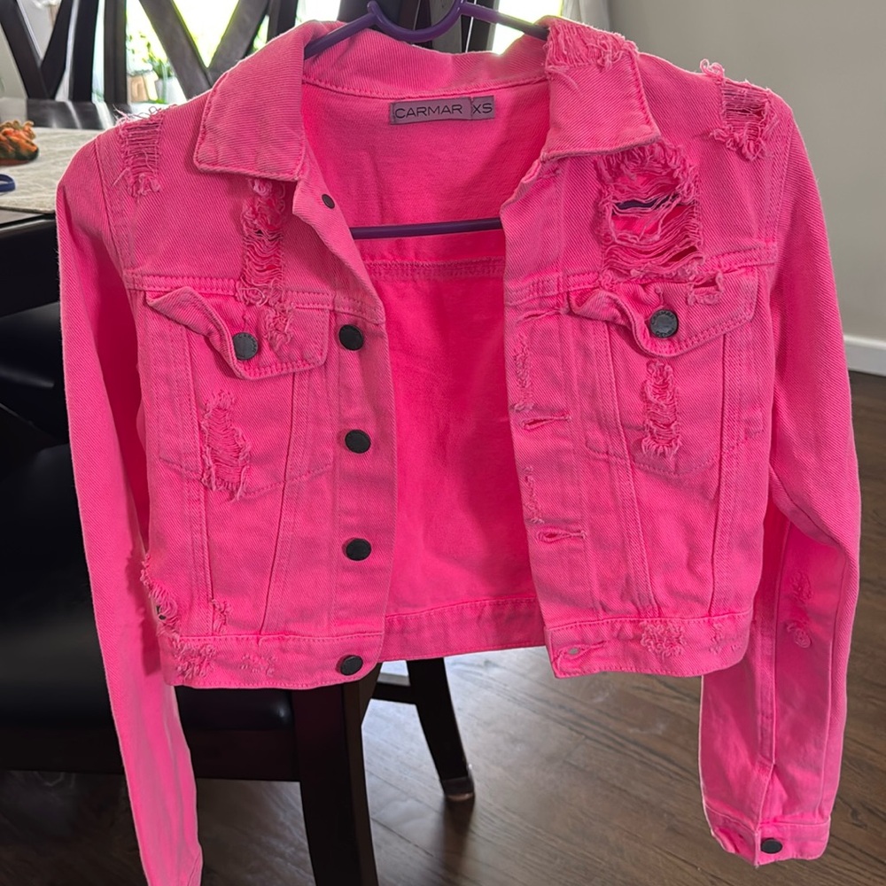 Women’s crop jean jacket